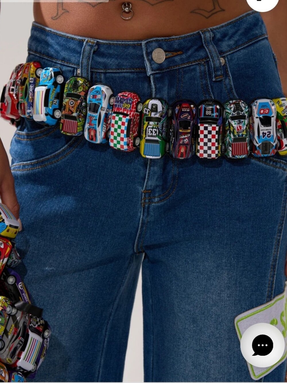 NEW Akira Fast Paced Car Belt Women's Race Car Chain Adjustable